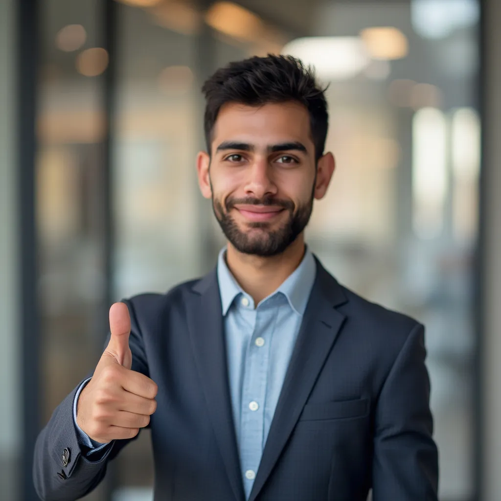 رائدة أعمال مبتسمة